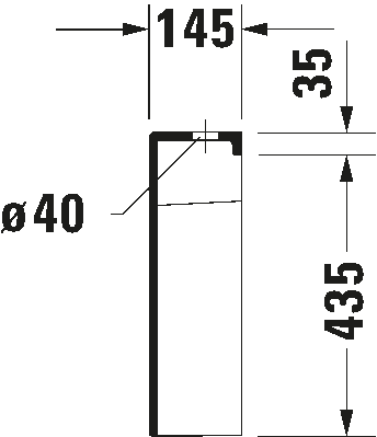 Duravit Starck 2 0933000005 Габаритні розміри