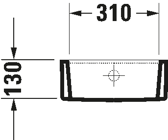 Duravit Starck 2 0933000005 Габаритные размеры