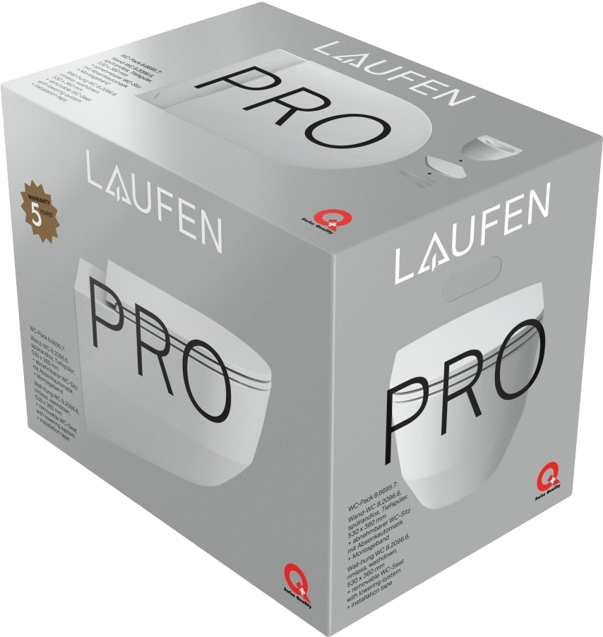 Унітаз підвісний Laufen Pro Rimless H8669570000001, з сидiнням Slim ціна 11160 грн - фотографія 2