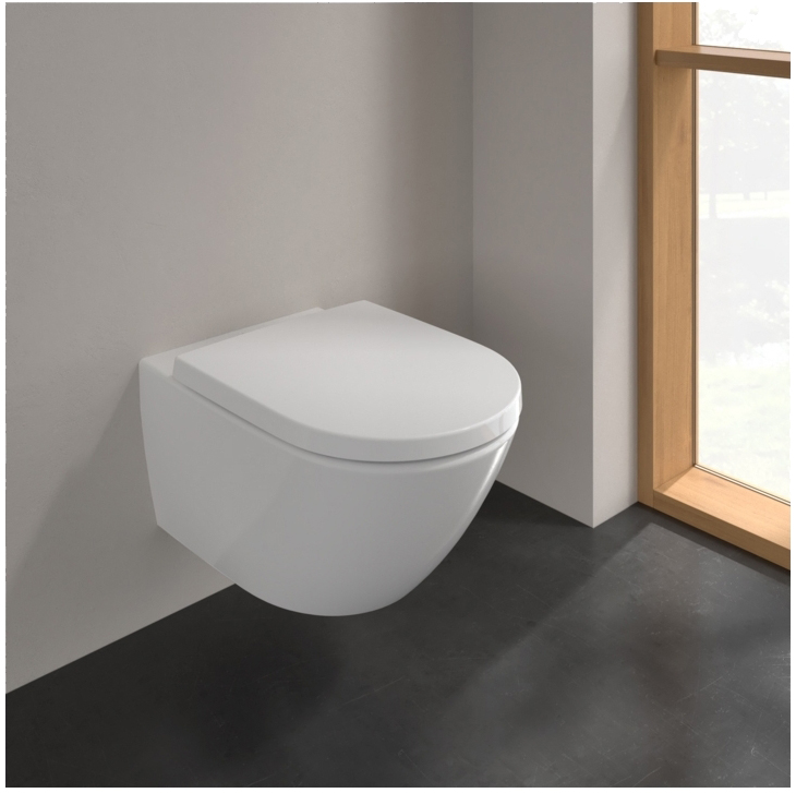 Унитаз подвесной Villeroy&Boch Subway 3.0 4670TS01 с сиденьем Soft Close цена 44698.70 грн - фотография 2