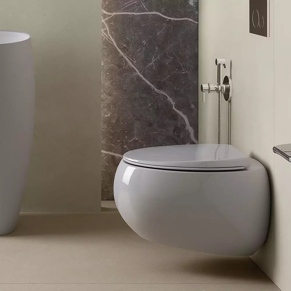 Унитаз подвесной Rak Ceramics Cloud CLOWC1446AWHA + CLOSC3901WH Soft Close цена 26149 грн - фотография 2