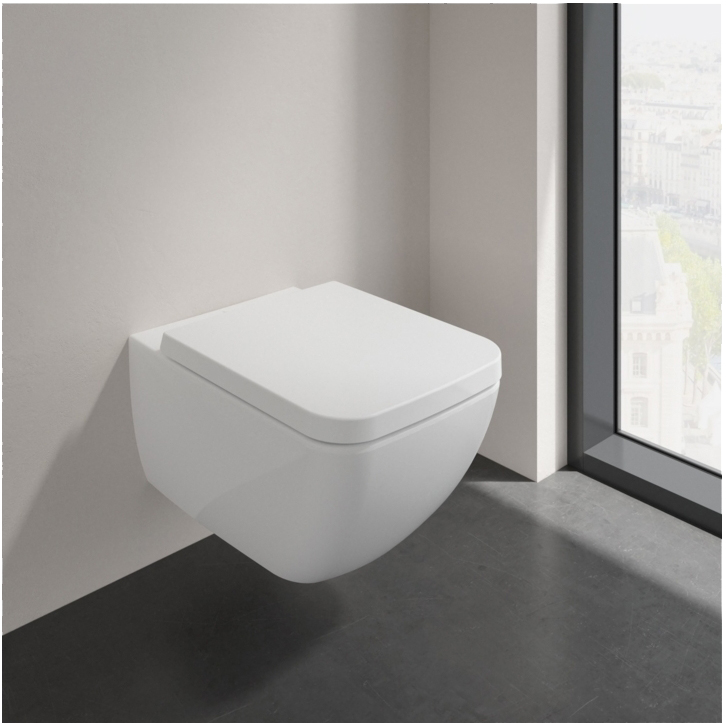 Унітаз підвісний Villeroy&Boch Venticello 4626HS01 + кришка Soft Close, QuickRelease 8M22S101 ціна 17666 грн - фотографія 2