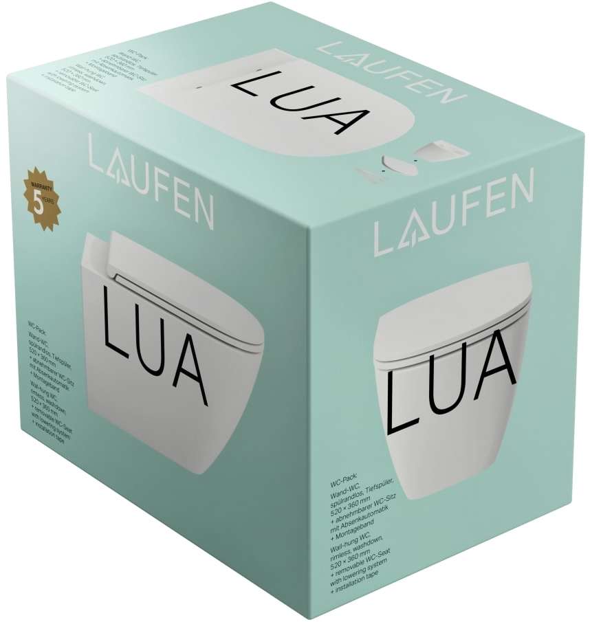 Унитаз подвесной Laufen Lua H8660800000001, с сиденьем Soft Close цена 15644 грн - фотография 2