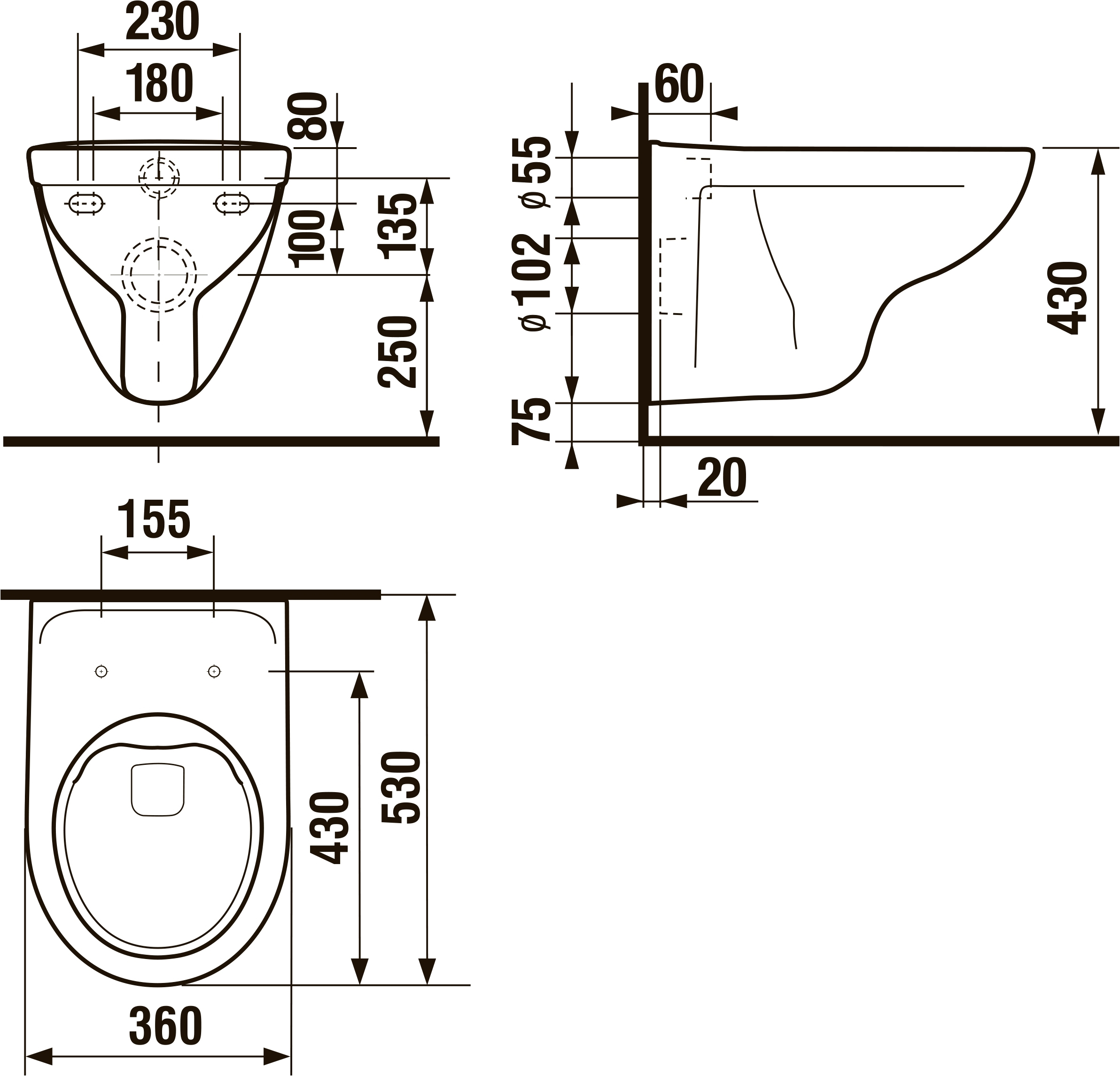 Jika Lyra plus H8213840000001 Габаритні розміри