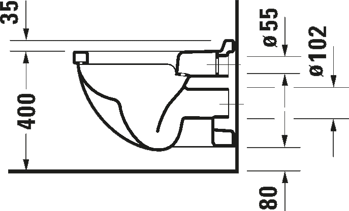 Duravit Starck 3 2200090000 Габаритні розміри