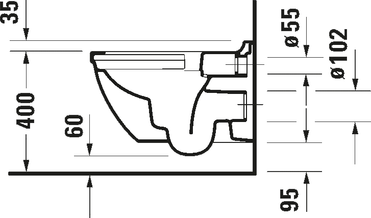 Duravit Starck 3 2527090000 Габаритні розміри