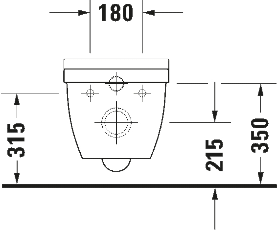 Duravit Starck 3 2527090000 Габаритні розміри