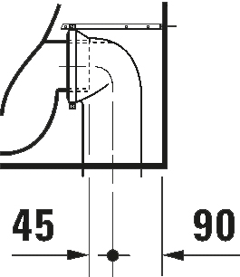 Duravit D-Code 21150900002 Габаритні розміри