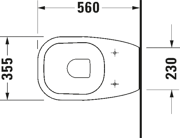 Duravit D-Code 21150900002 Габаритні розміри