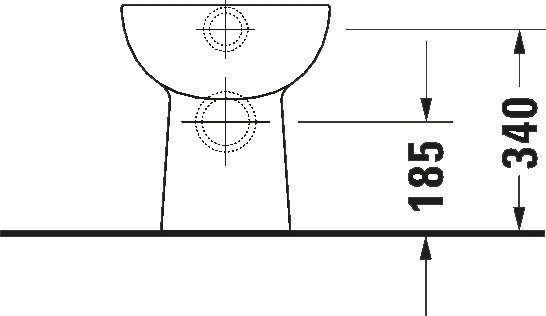 Duravit D-Code 21150900002 Габаритні розміри