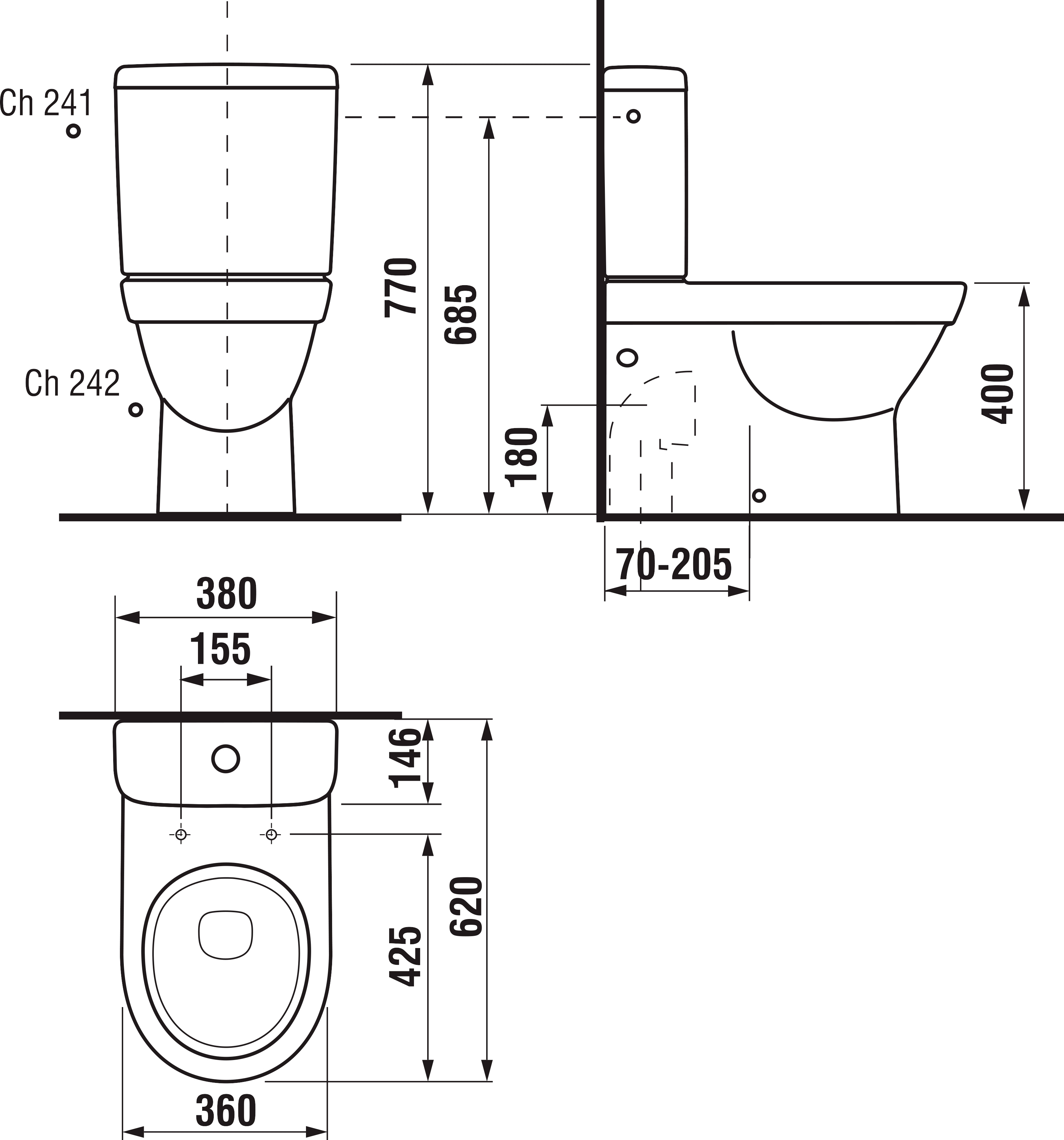 Jika Tigo H8242160002311 Габаритні розміри