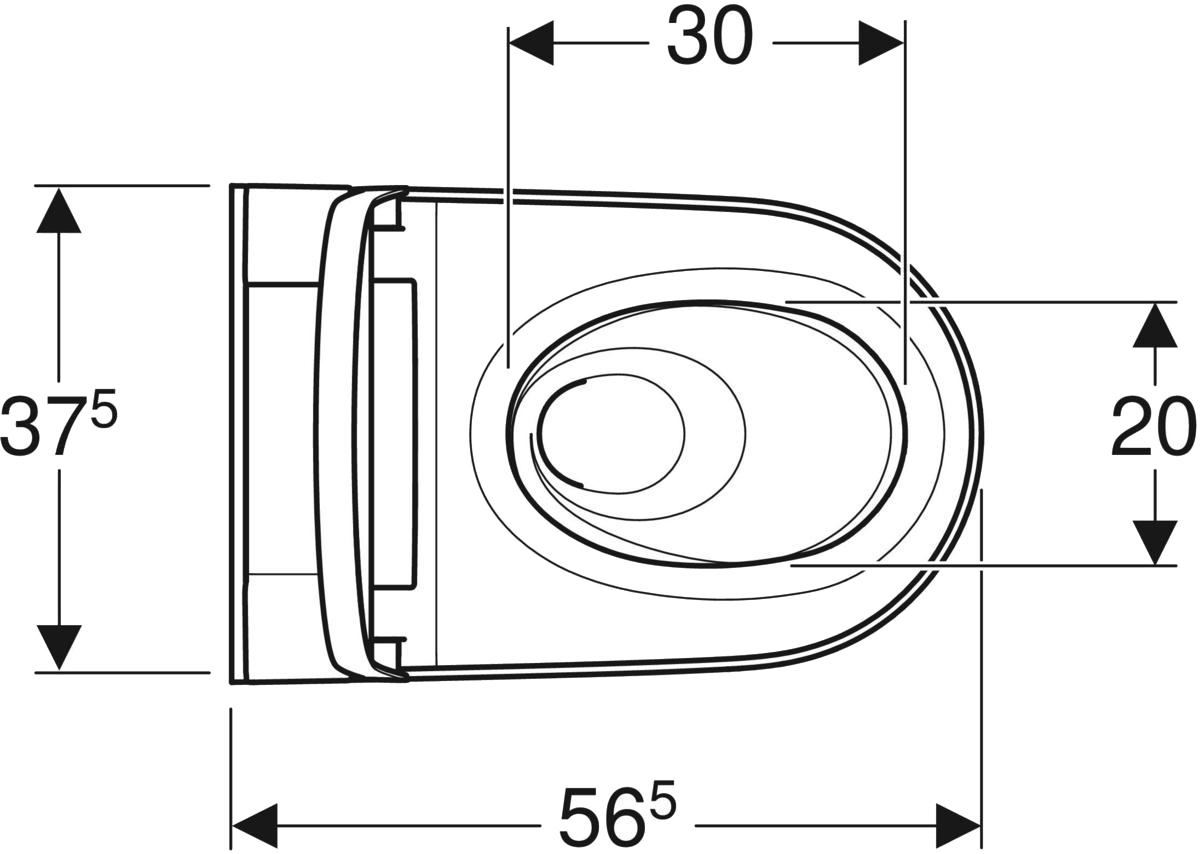 Geberit Aquaclean Sela 146.224.11.1 Габаритные размеры