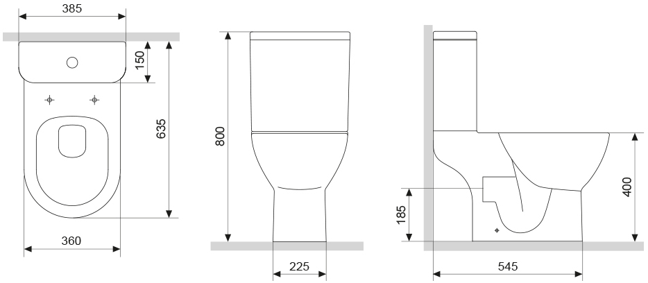 Damixa DX36C8601SC Scandinavian Pure Габаритные размеры