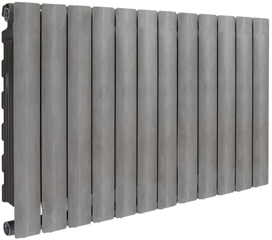 Радиатор отопления серый Fondital Blitz Super B4 Pure Metal 500/100 (12 секций)