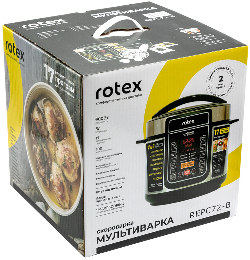 Мультиварка Rotex REPC72-B цена 2449.00 грн - фотография 2