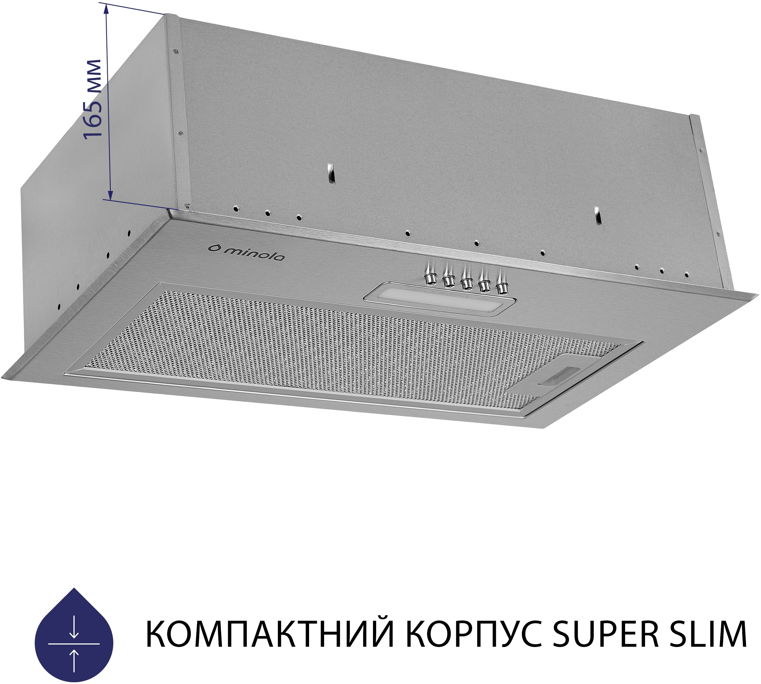 Кухонна витяжка Minola HBI 5214 I 700 LED ціна 3099 грн - фотографія 2