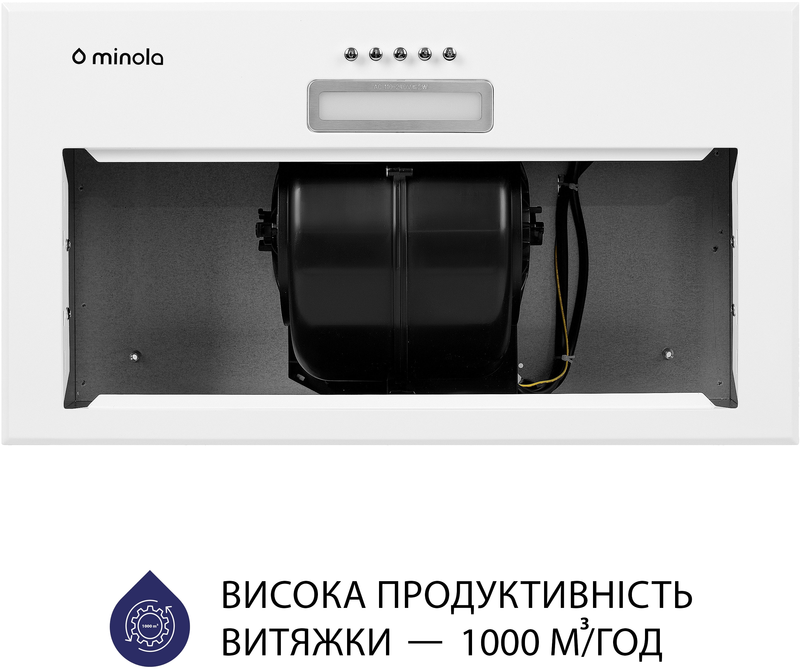 Вытяжка кухонная Minola HBI 5614 WH 1000 LED отзывы - изображения 5