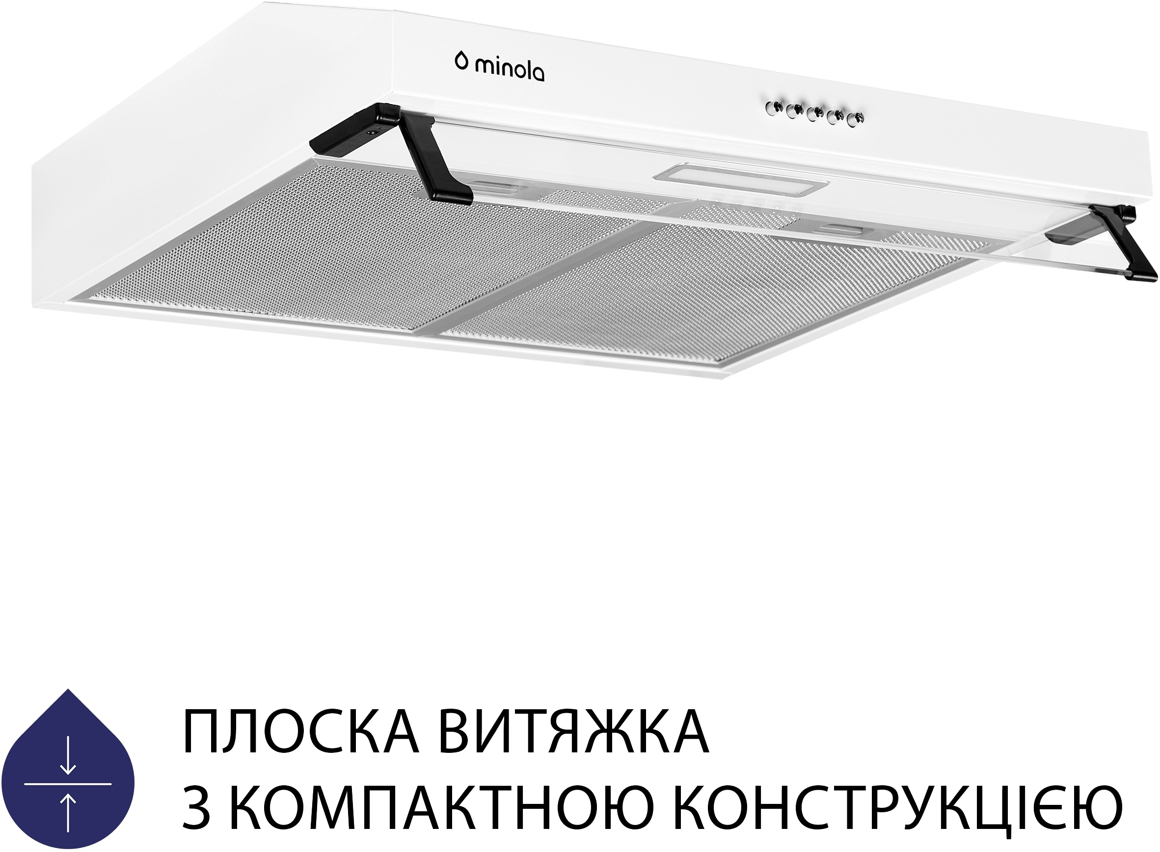 Кухонна витяжка Minola HPL 517 WH ціна 3099 грн - фотографія 2