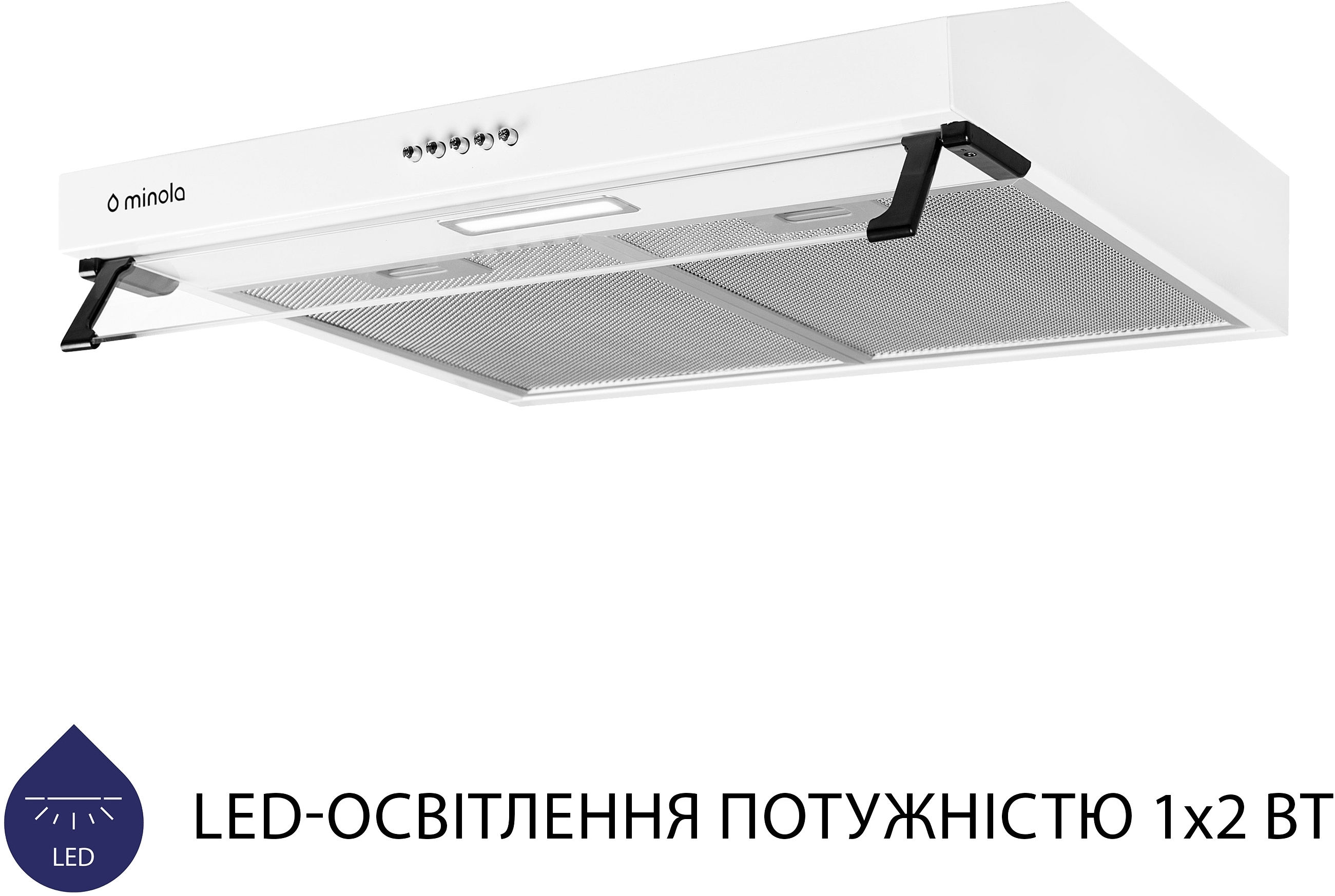 в продажу Кухонна витяжка Minola HPL 517 WH - фото 3