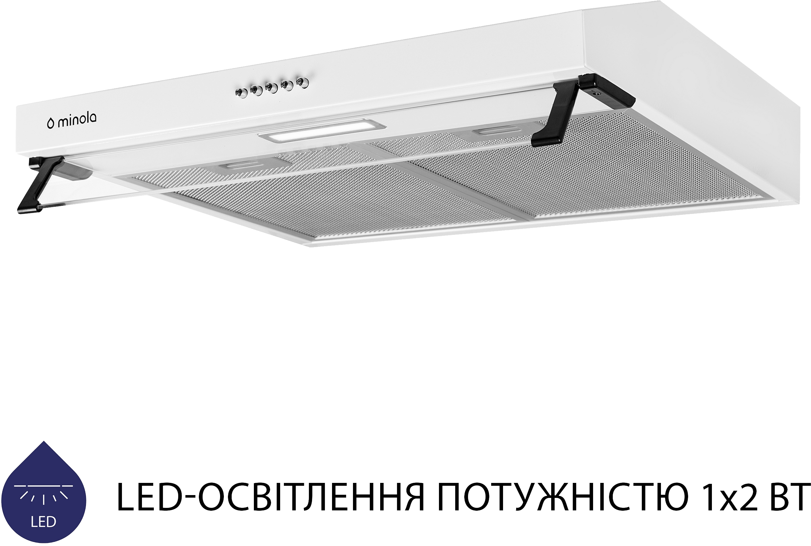 в продажу Кухонна витяжка Minola HPL 614 WH - фото 3