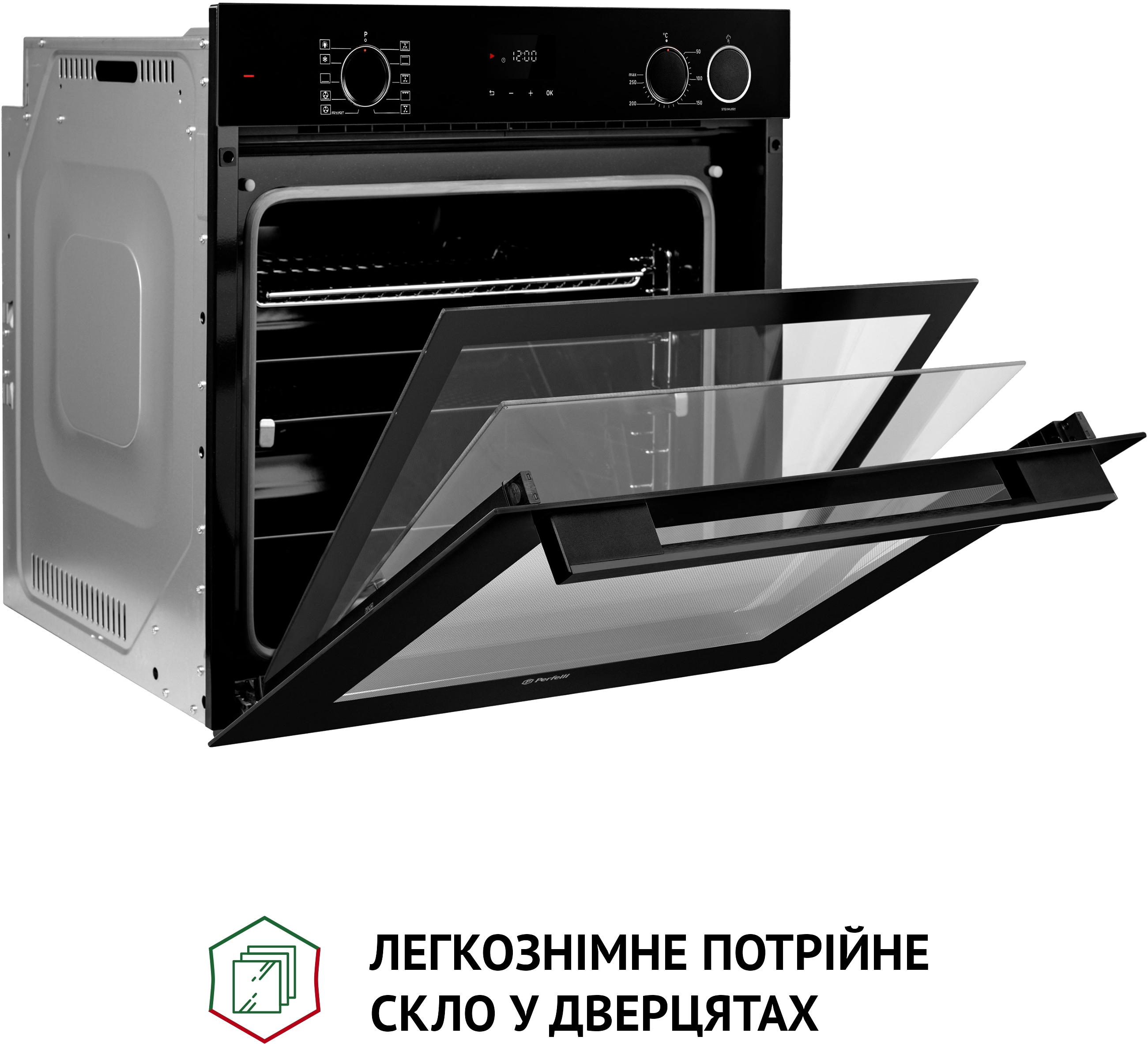 Духовой шкаф Perfelli Diamond 6D10NS NERO обзор - фото 8