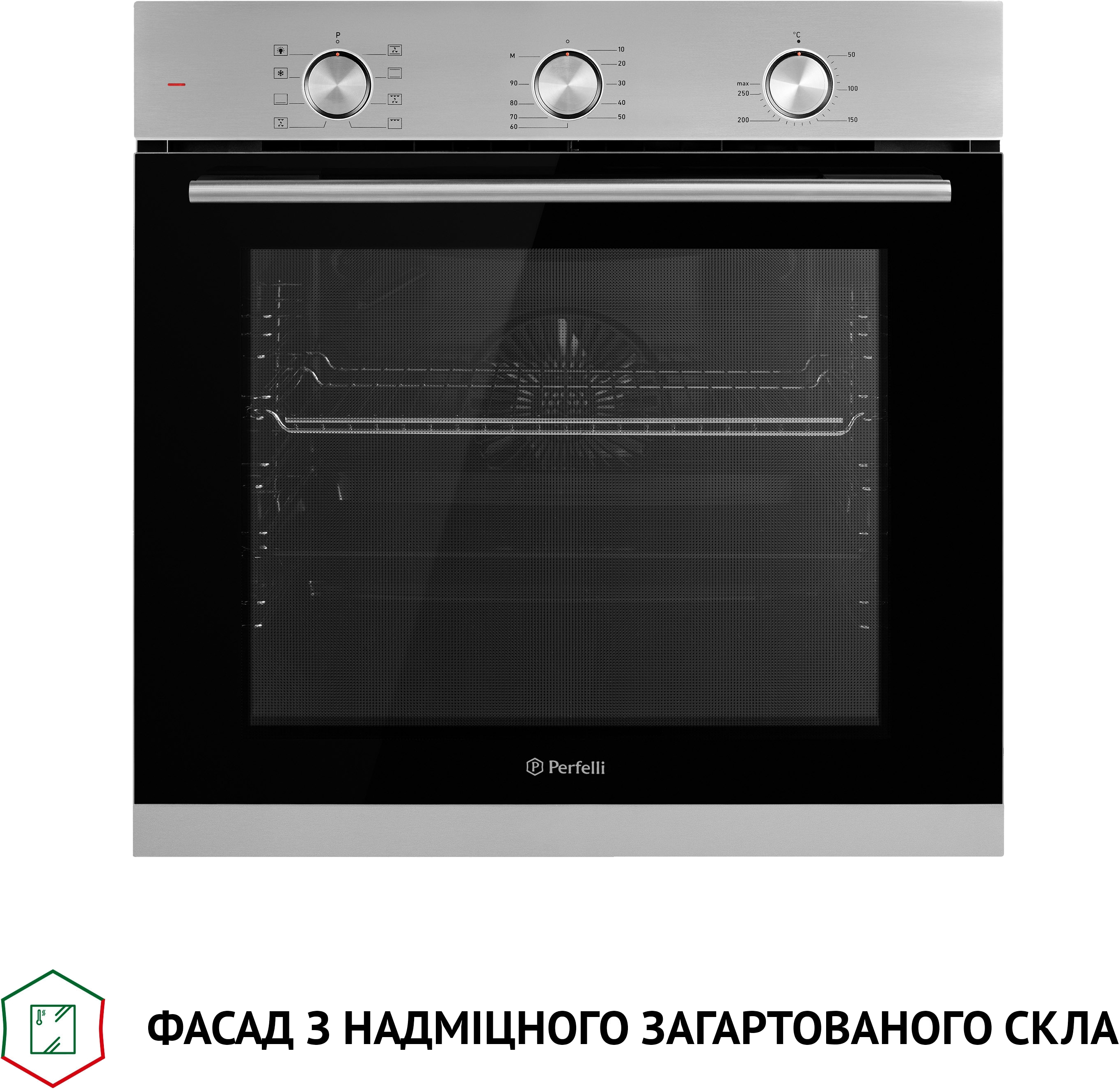 Духовой шкаф Perfelli Diamond 6M8L INOX цена 10899 грн - фотография 2