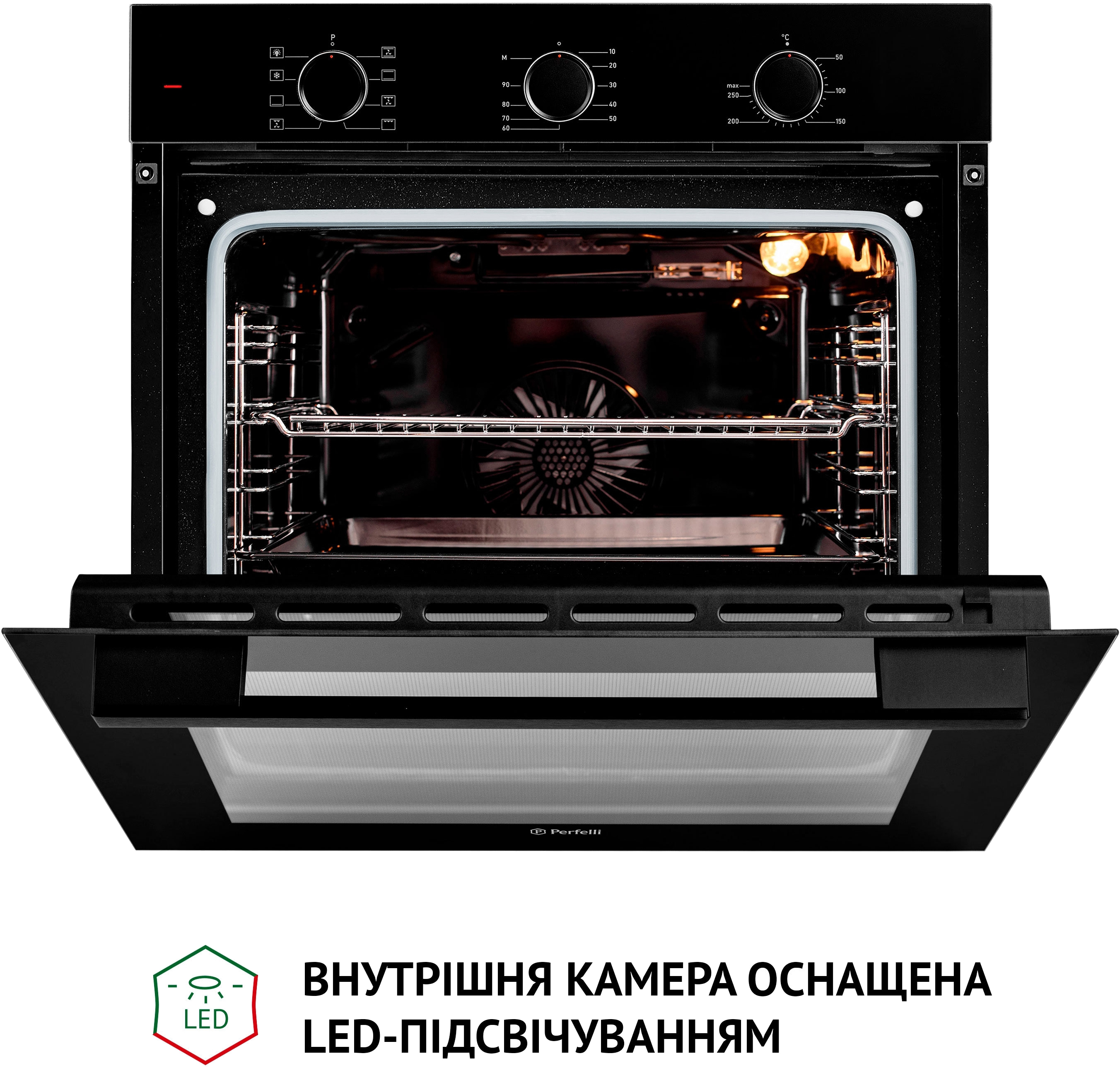 Духова шафа Perfelli Diamond 6M8L NERO відгуки - зображення 5