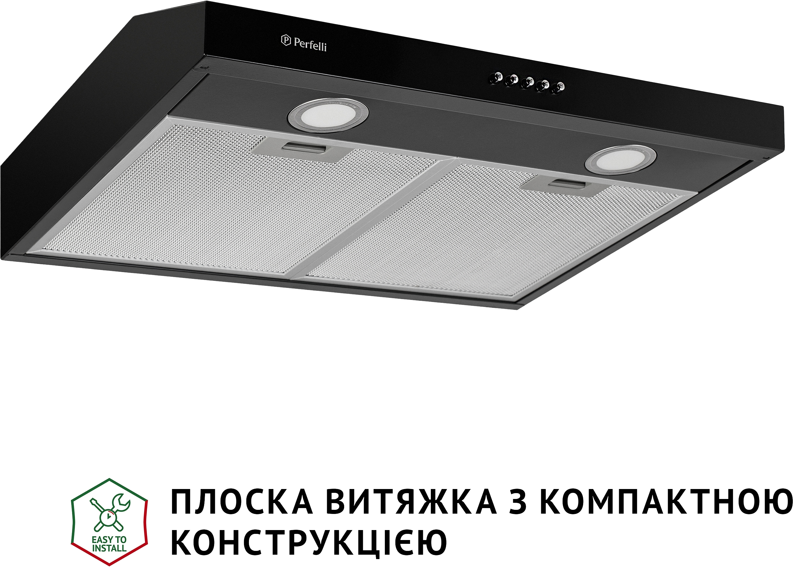 Вытяжка кухонная Perfelli PL 6002 BL LED цена 2499.00 грн - фотография 2