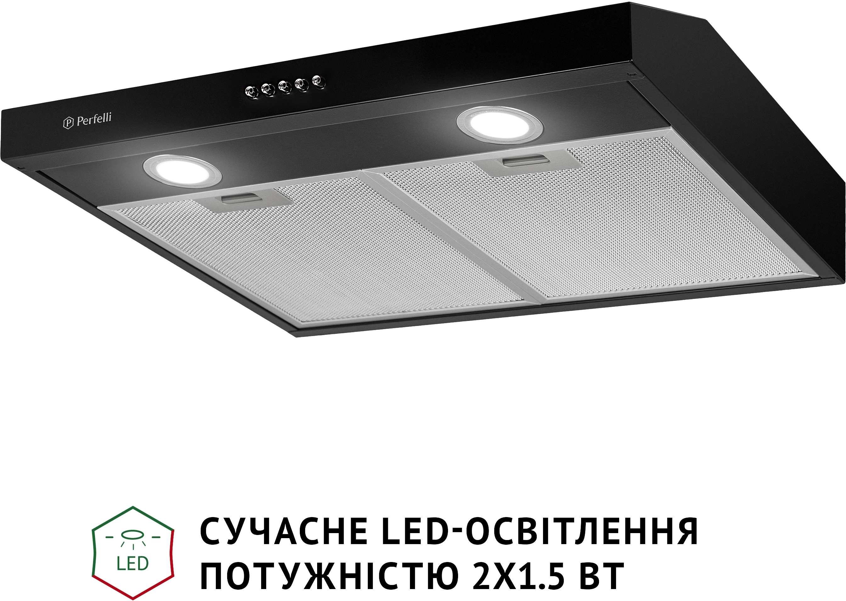 в продаже Вытяжка кухонная Perfelli PL 6002 BL LED - фото 3