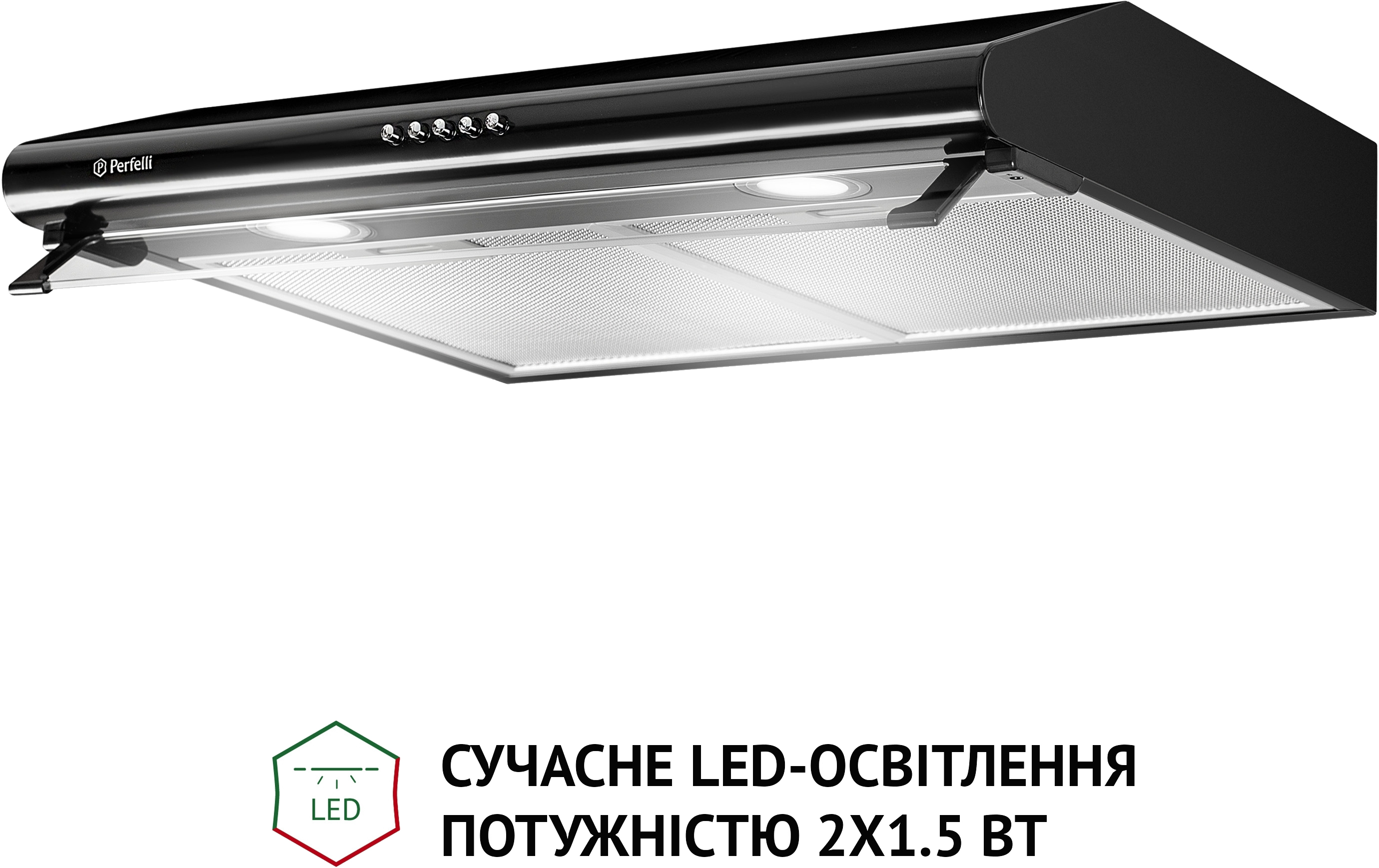 в продаже Вытяжка кухонная Perfelli PL 6042 BL LED - фото 3