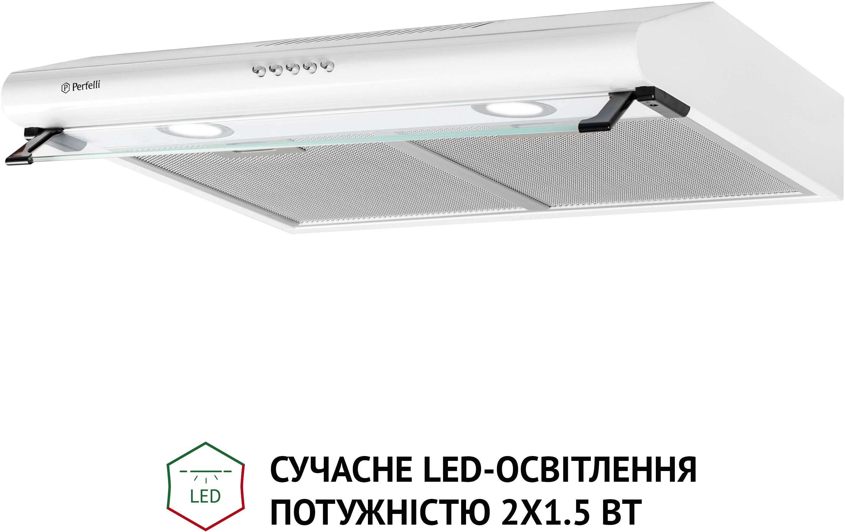 в продаже Вытяжка кухонная Perfelli PL 6042 W LED - фото 3