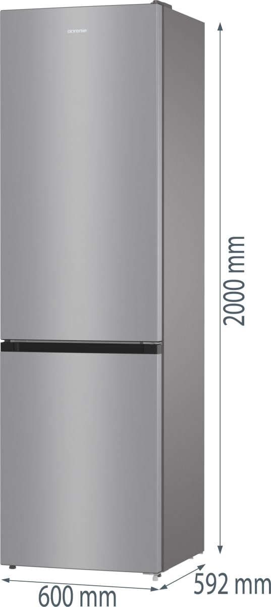 Gorenje NRK6202ES4 Габаритні розміри