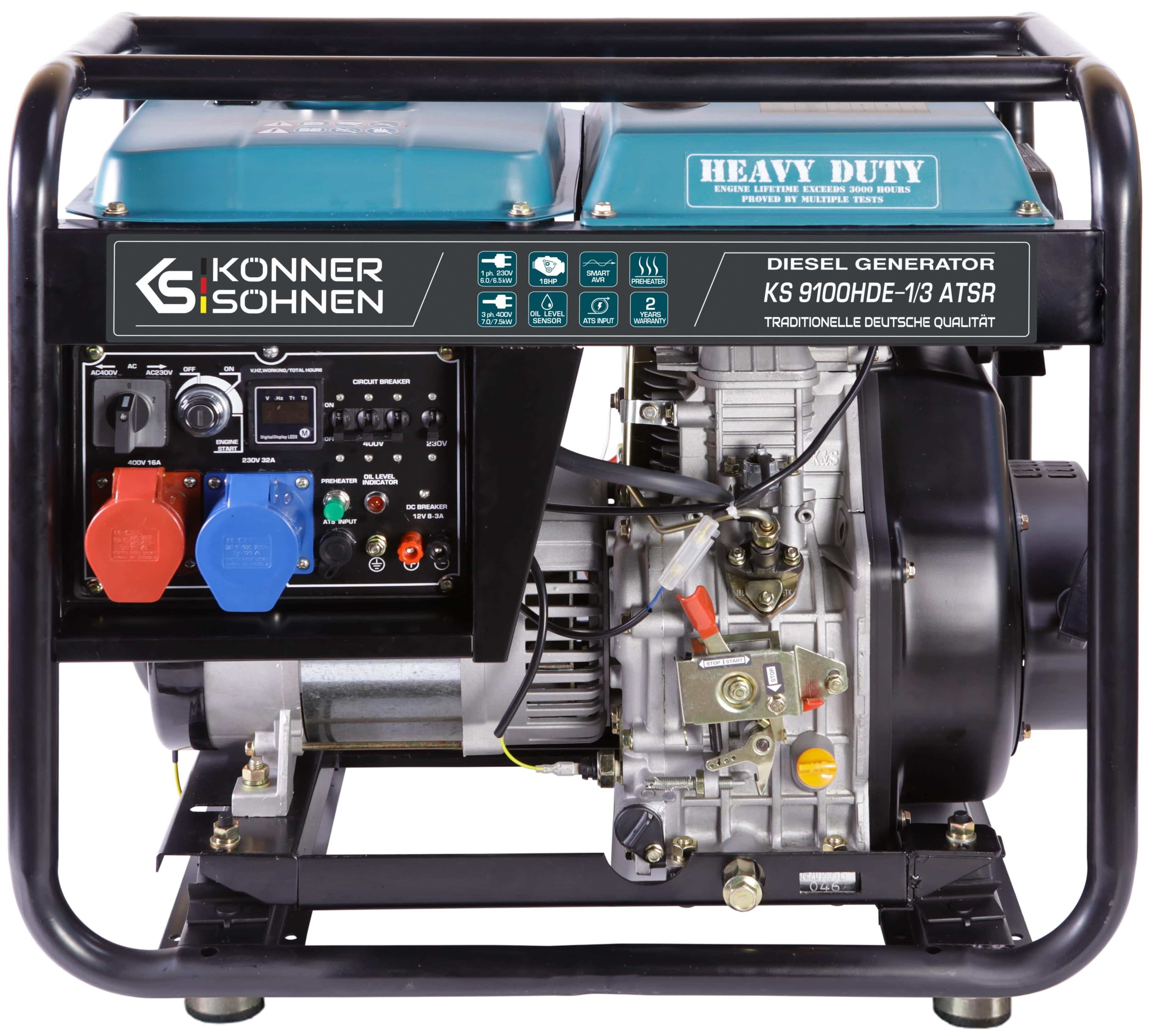 Трёхфазный генератор Konner&Sohnen KS 9100HDE-1/3 ATSR (EURO V)