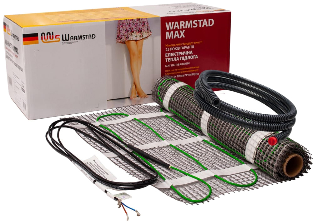 Тепла підлога Warmstad під плитку Warmstad Max EcoPRO-150-1.0/150 W/m2 з терморегулятором RTP