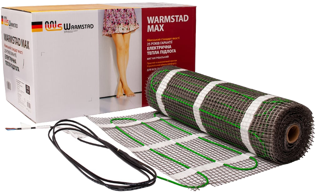 Тепла підлога Warmstad під плитку Warmstad Max EcoPRO-900-6.0/150 W/m2 з терморегулятором RTP