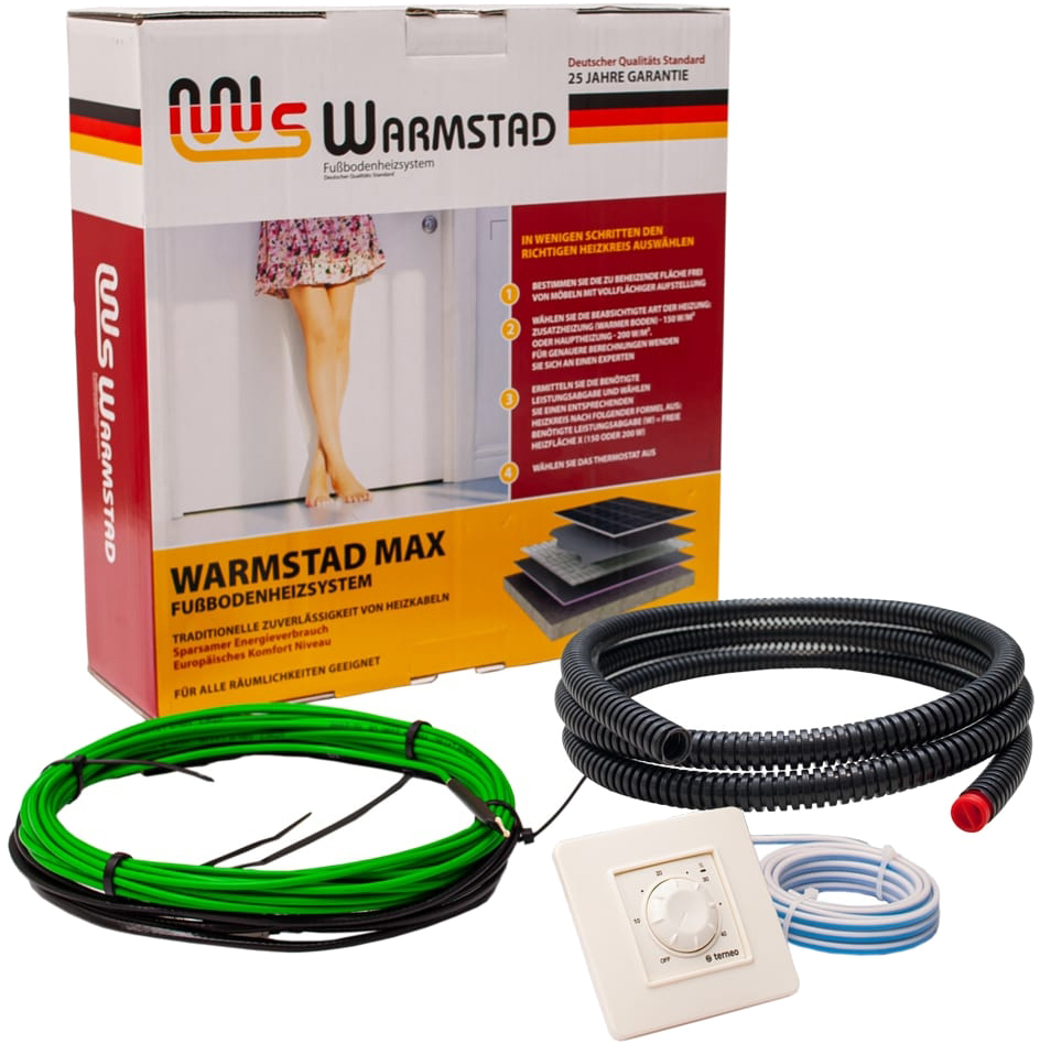 Купити тепла підлога warmstad під лінолеум Warmstad Max EcoTWIN-130-11 W/m з терморегулятором RTP в Києві