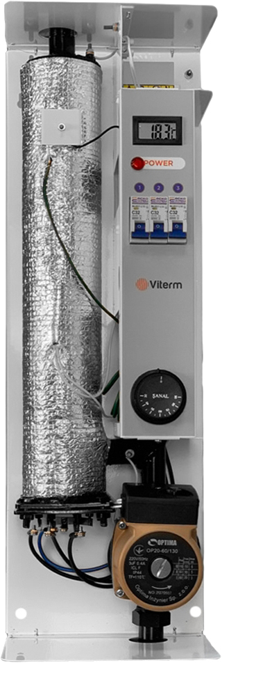 Електричний котел Viterm Standart 12 кВт кВт 380В із насосом ціна 10350 грн - фотографія 2