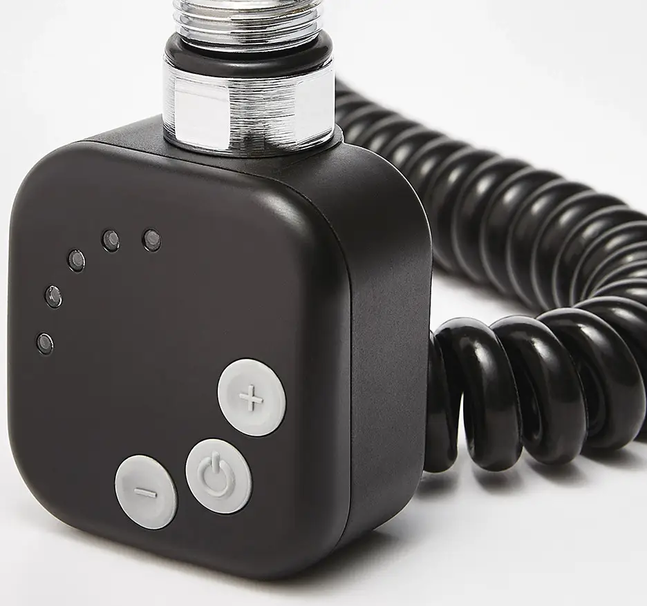 Полотенцесушитель электрический Zehnder Virando 786x500мм HEС черный цена 16791.00 грн - фотография 2