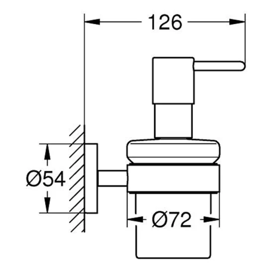 Grohe QuickFix Start 41195000 Габаритні розміри