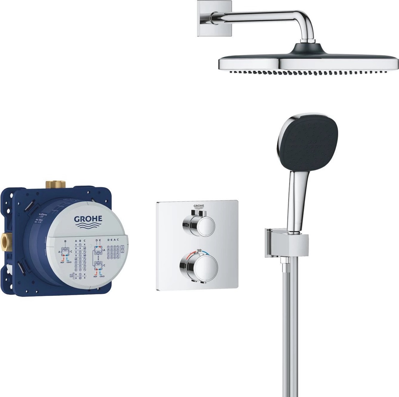 Душова система Grohe QuickFix Precision Grohtherm 34882000 ціна 21072 грн - фотографія 2