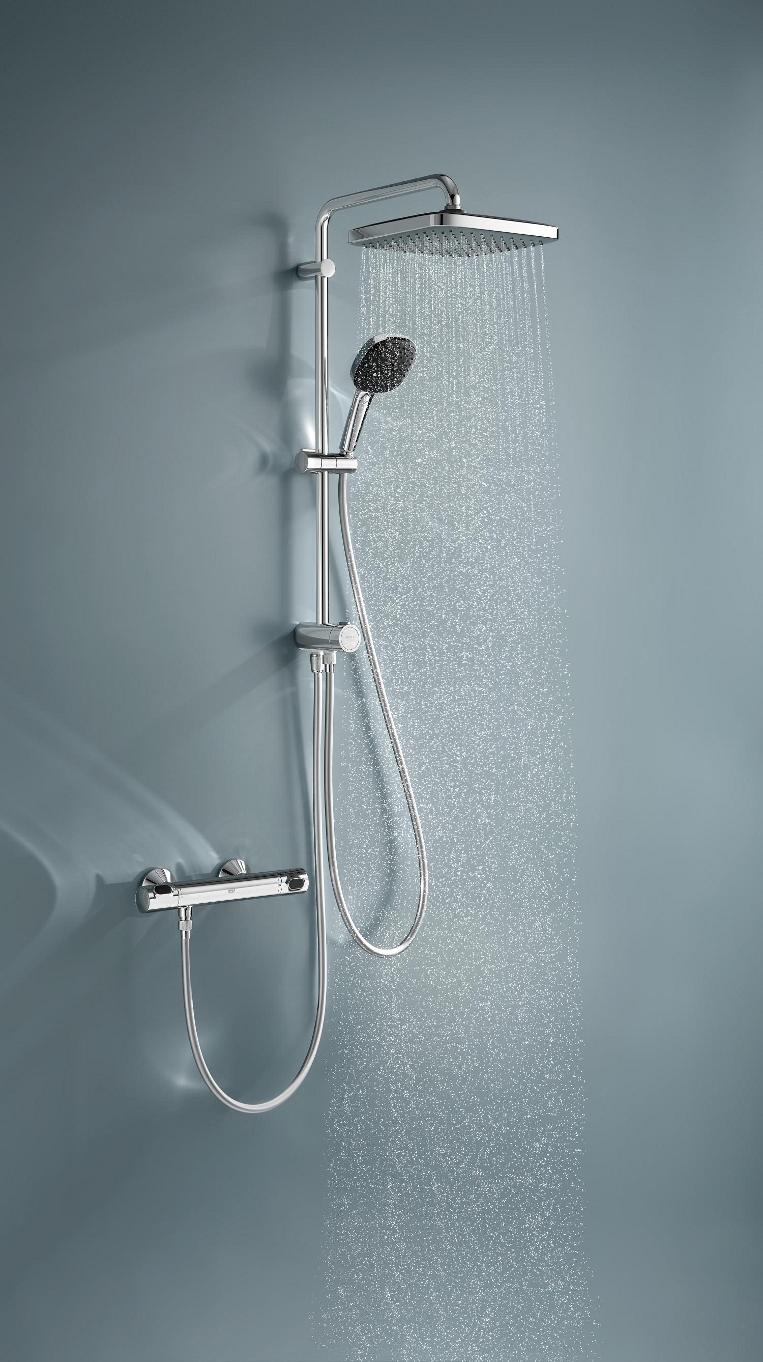 Душовий набір Grohe QuickFix Vitalio Comfort 250 Cube 26698001 огляд - фото 8