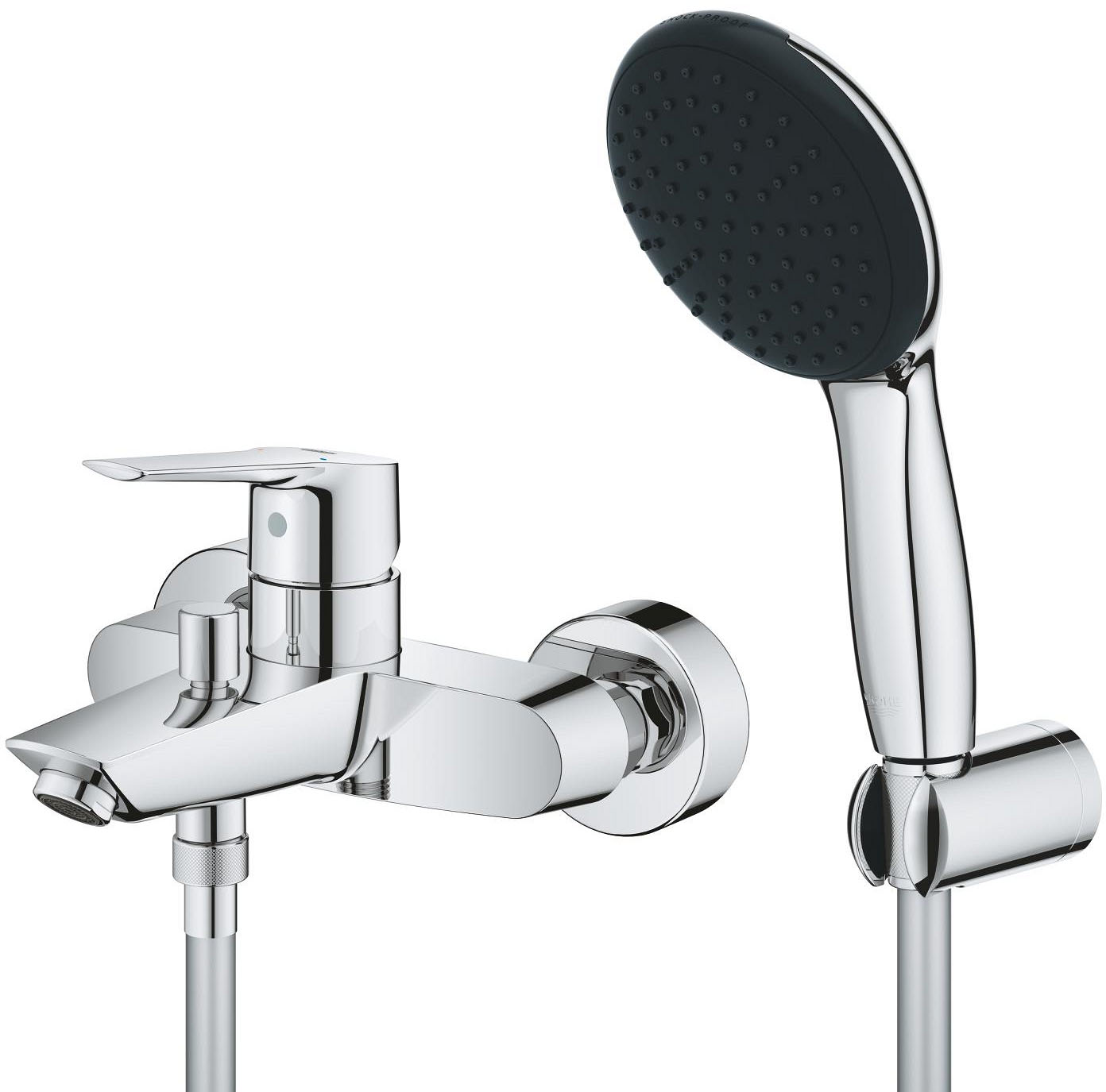 Смеситель для ванной с душевым гарнитуром Grohe QuickFix Start 25283002 цена 5199 грн - фотография 2