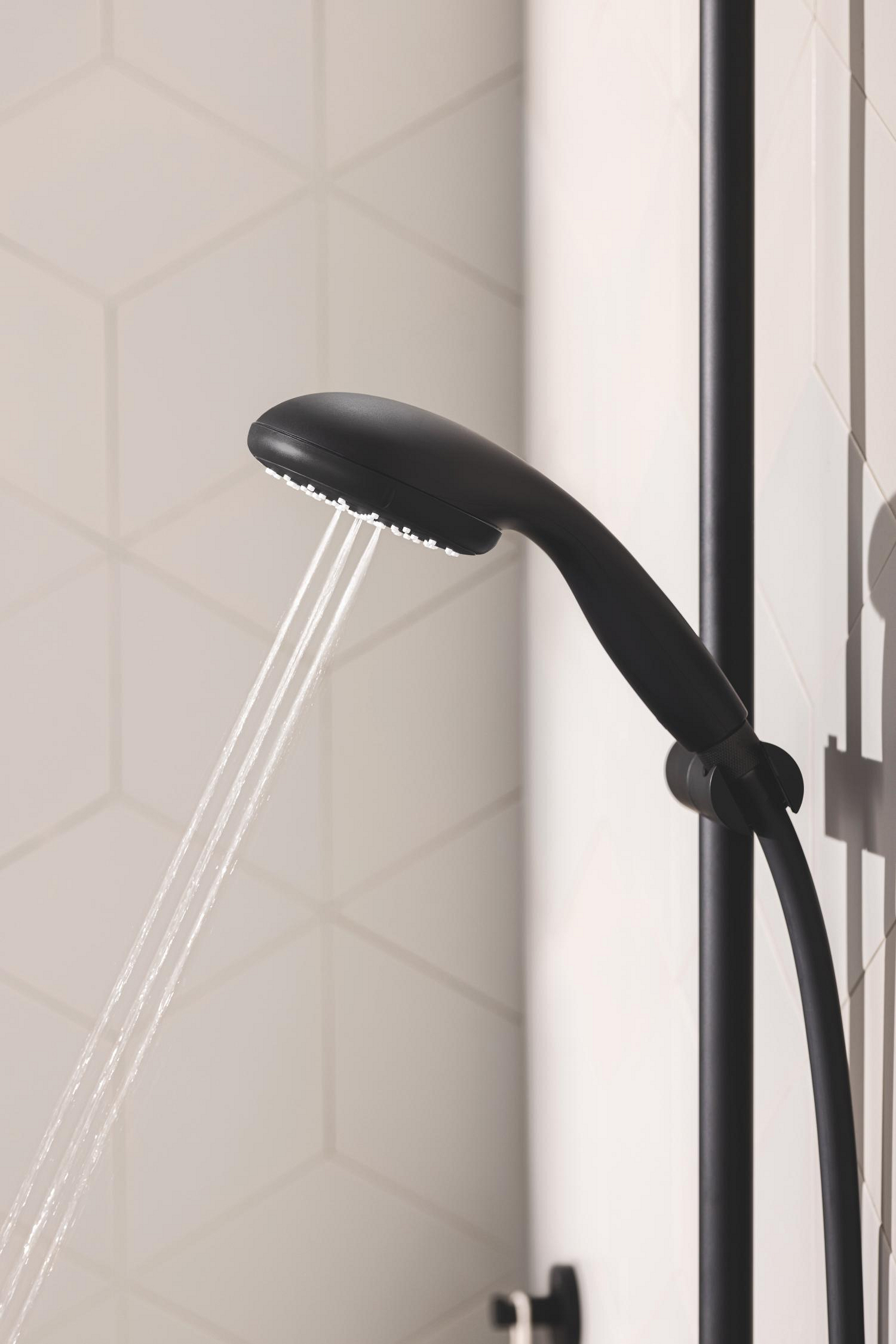 Смеситель для душа с душевым гарнитуром Grohe QuickFix Start Black UA30330801 внешний вид - фото 9