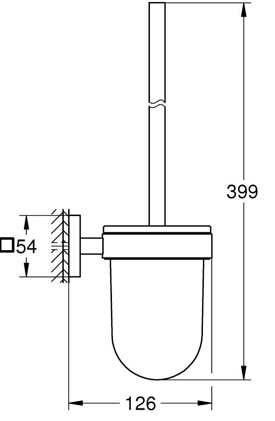 Grohe QuickFix Start Cube 40977000 Габаритные размеры