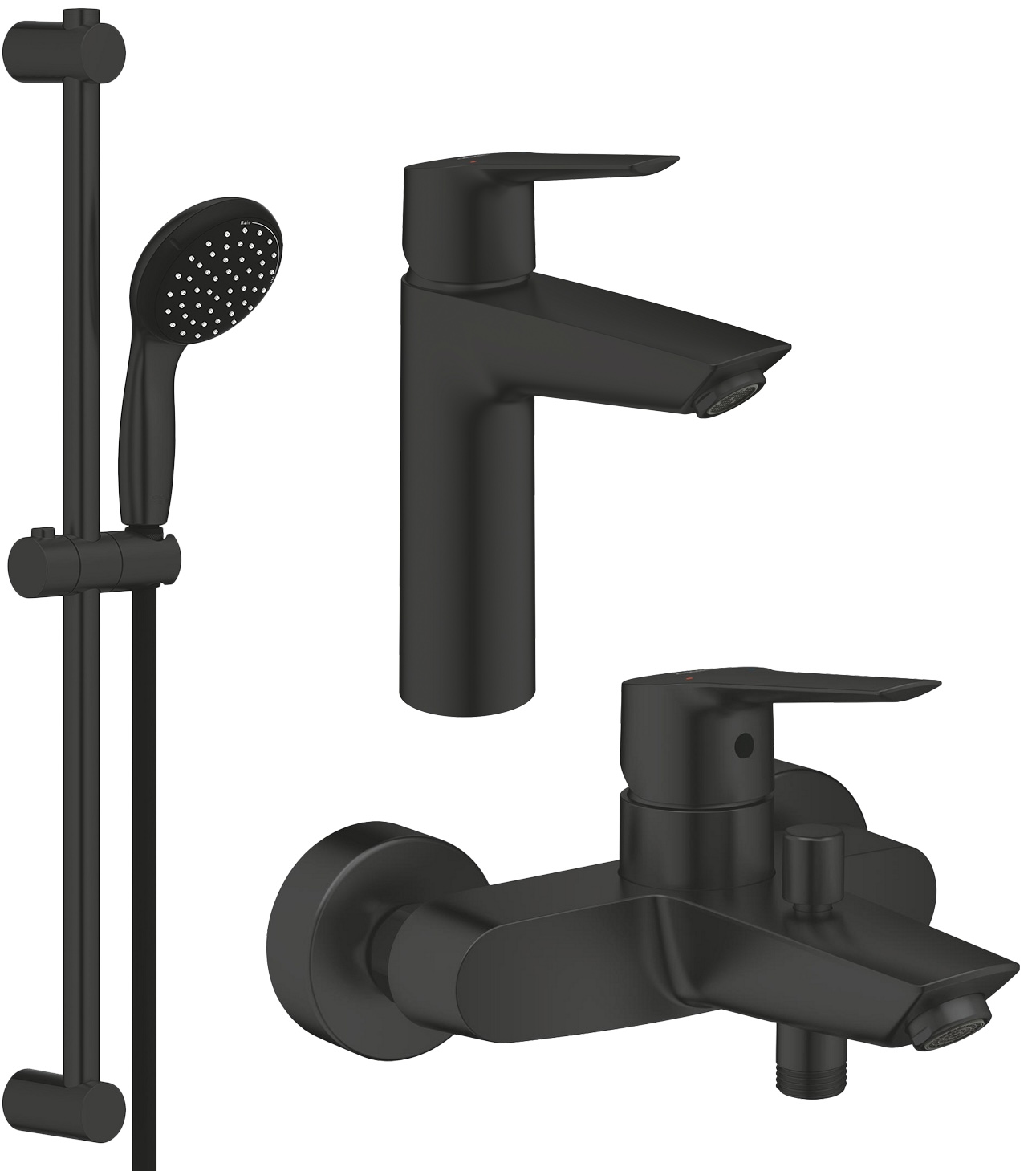 Набор смесителей Grohe QuickFix Start M-Size Black UA303301MQ в интернет-магазине, главное фото