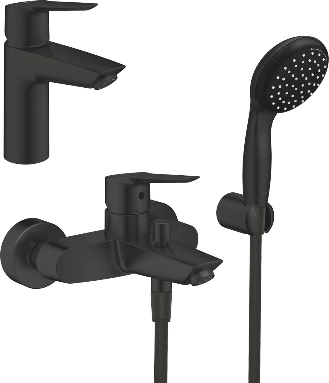 Набор смесителей Grohe QuickFix Start Black UA303301SQ