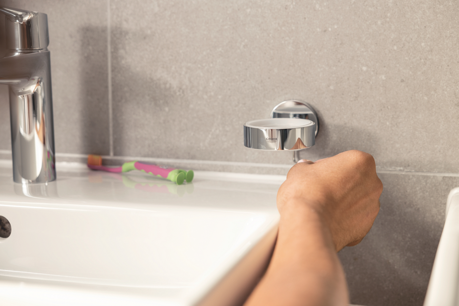 в продаже Стакан для зубных щеток Grohe QuickFix Start 41194000 - фото 3