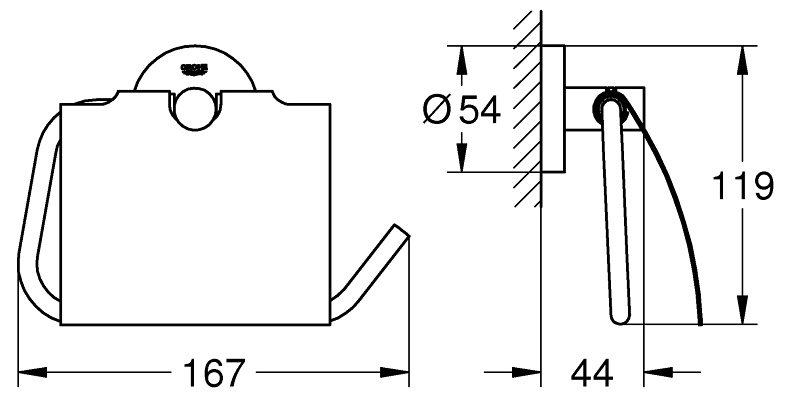 Grohe QuickFix Start 41179000 Габаритные размеры