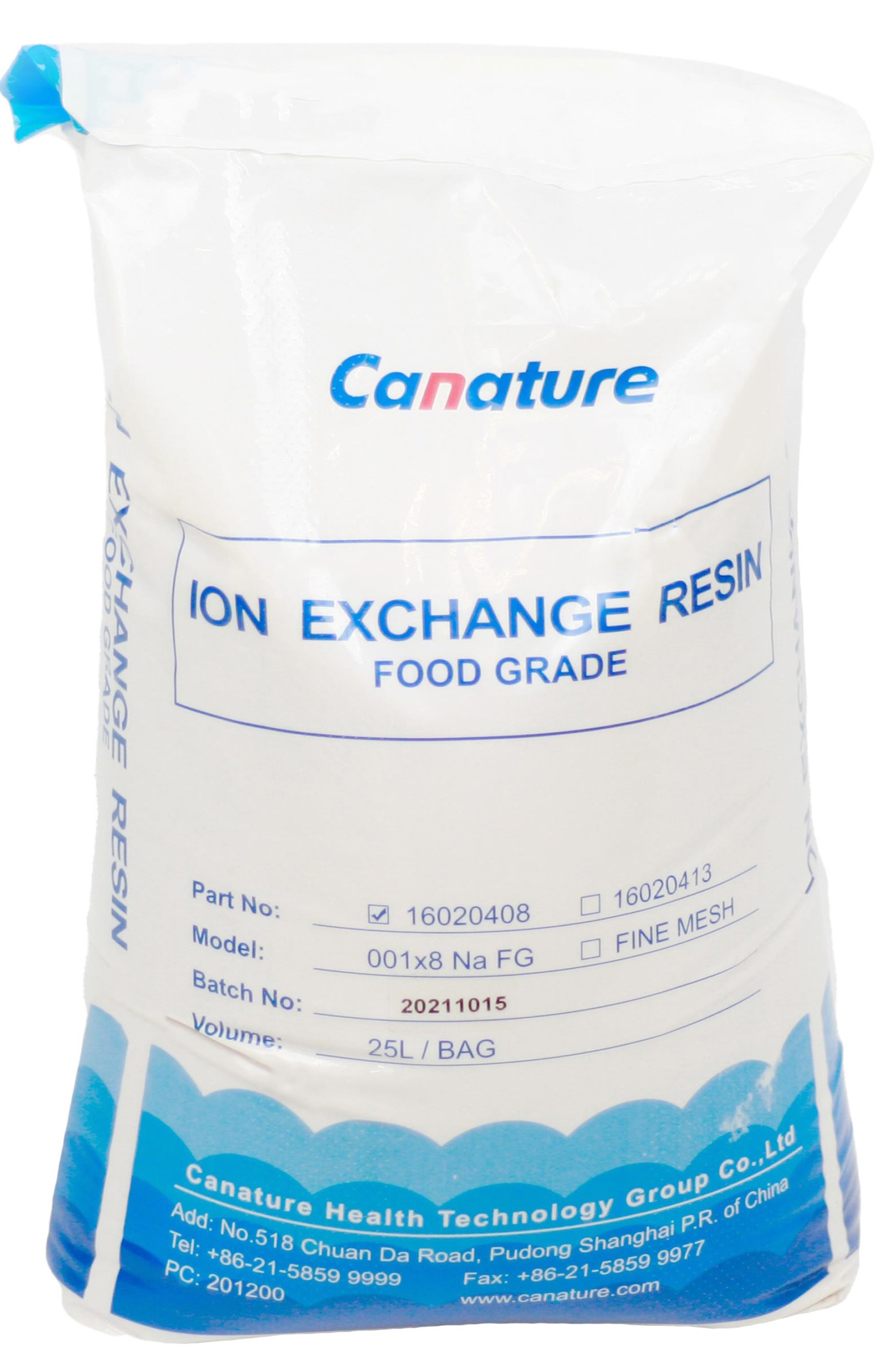 Соль для очистки воды Canature Resin (25л/мешок)