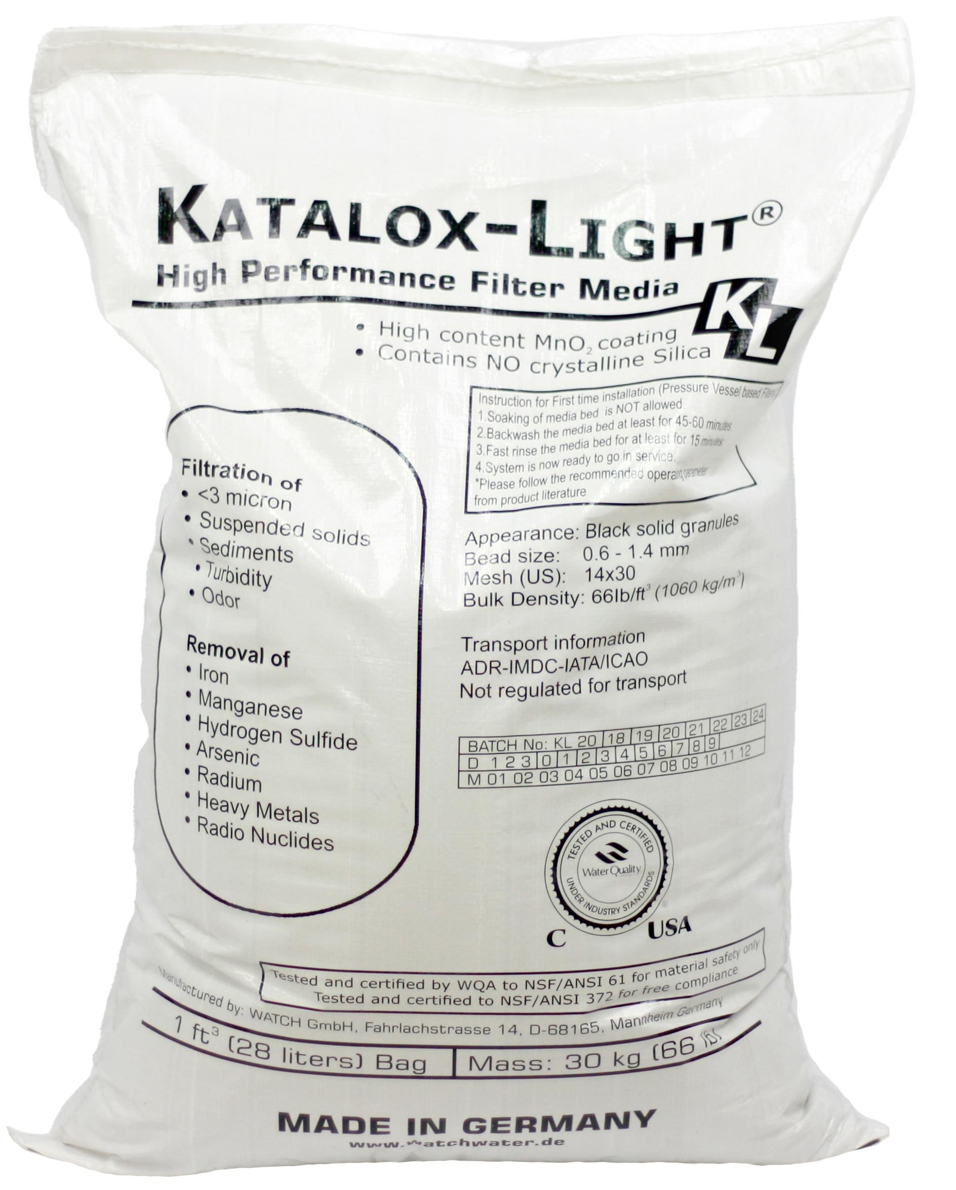 Засыпка для фильтра Watch Water Katalox Light (28,3 л/мешок)